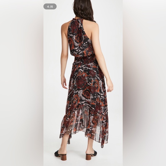 A.L.C. DRESS Bardot silk Dress size xs NWT  Floral Print DressRetail price $595 - Picture 5 of 9